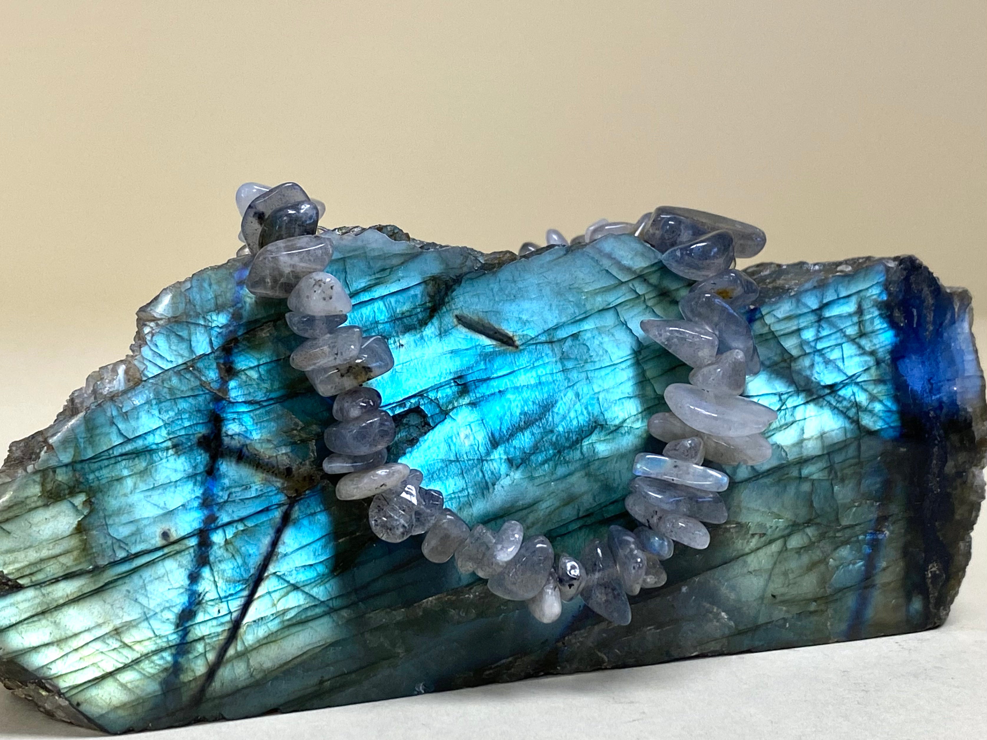 Labradorite Chip Bracelet