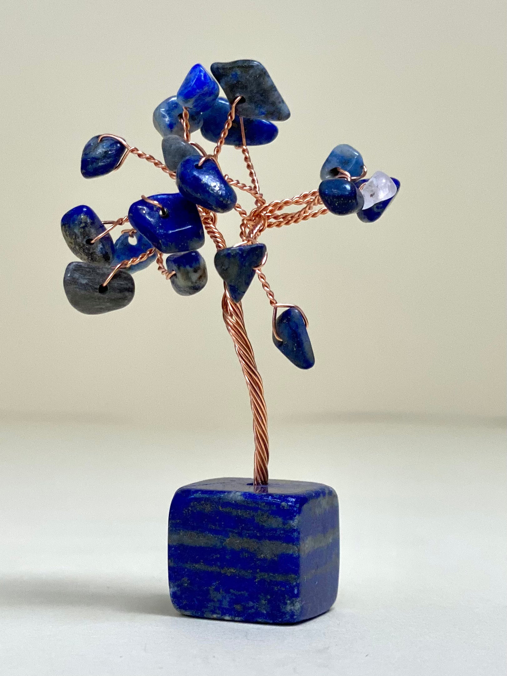 Lapis Lazuli Tree of Life on Lapis Lazuli Block