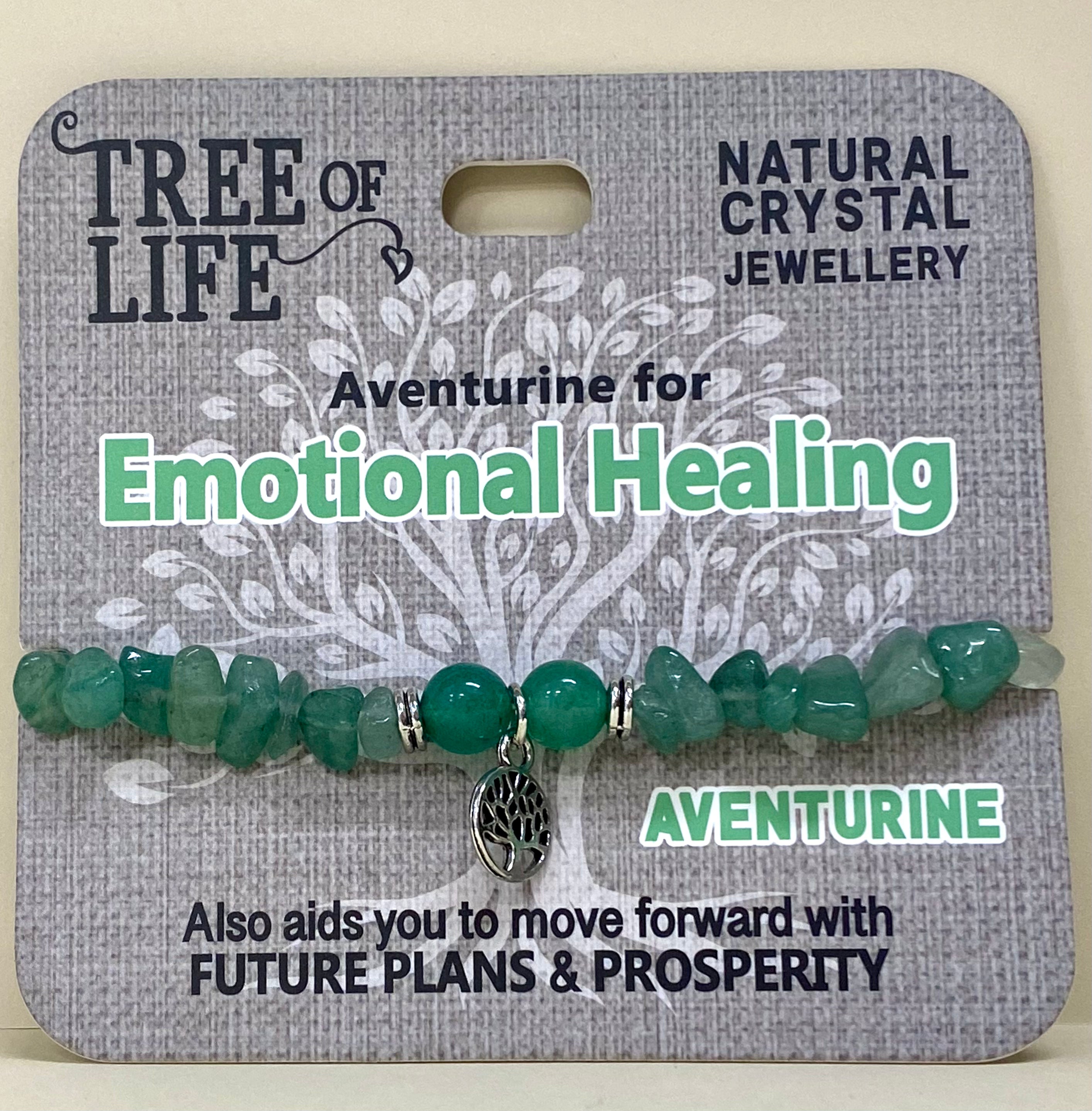 Aventurine Bracelet Emotional Healing Tree of Life