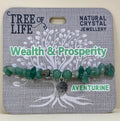 Aventurine Bracelet Wealth and Prosperity Tree of Life