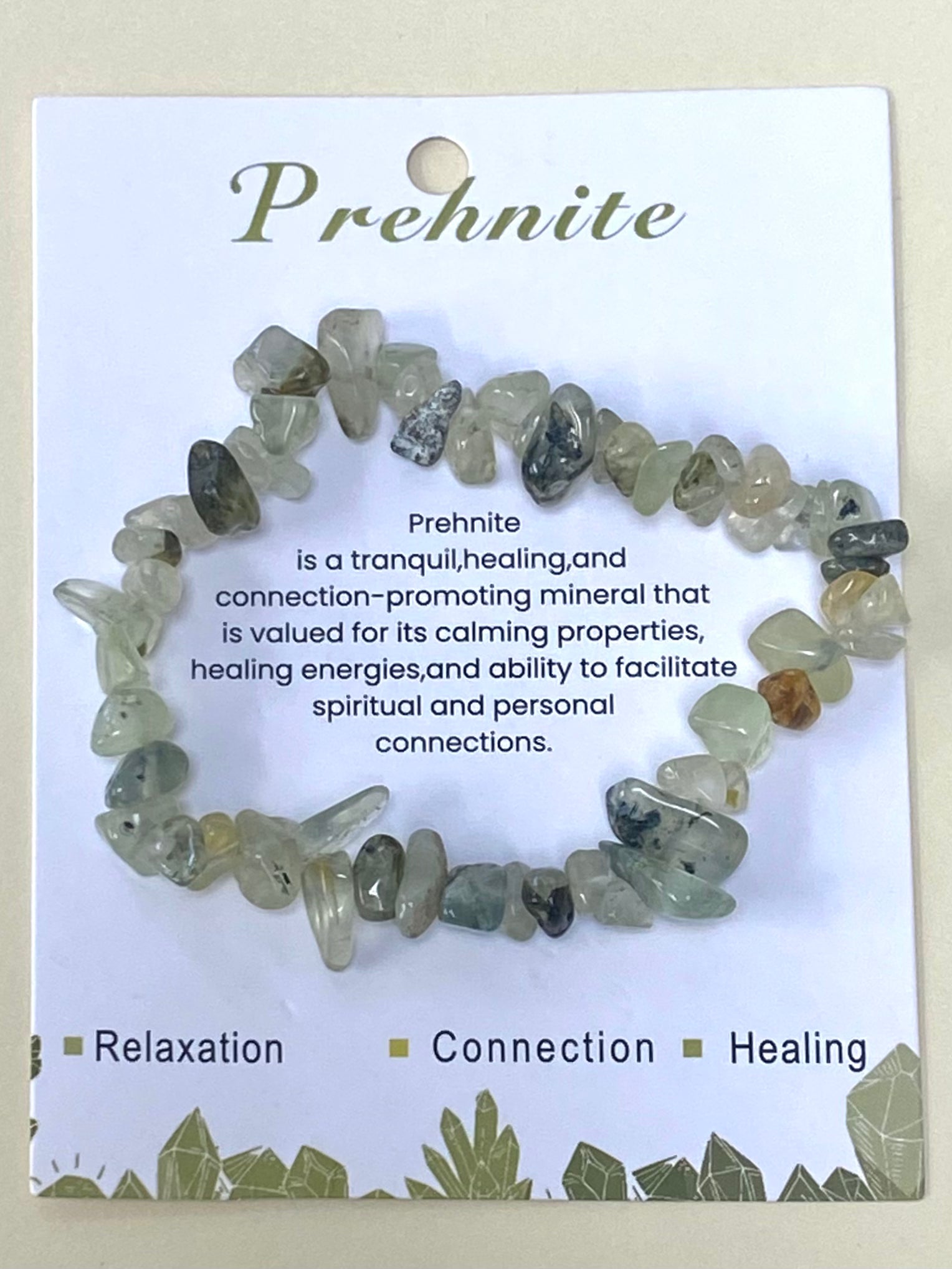 Prehnite Chip Bracelet