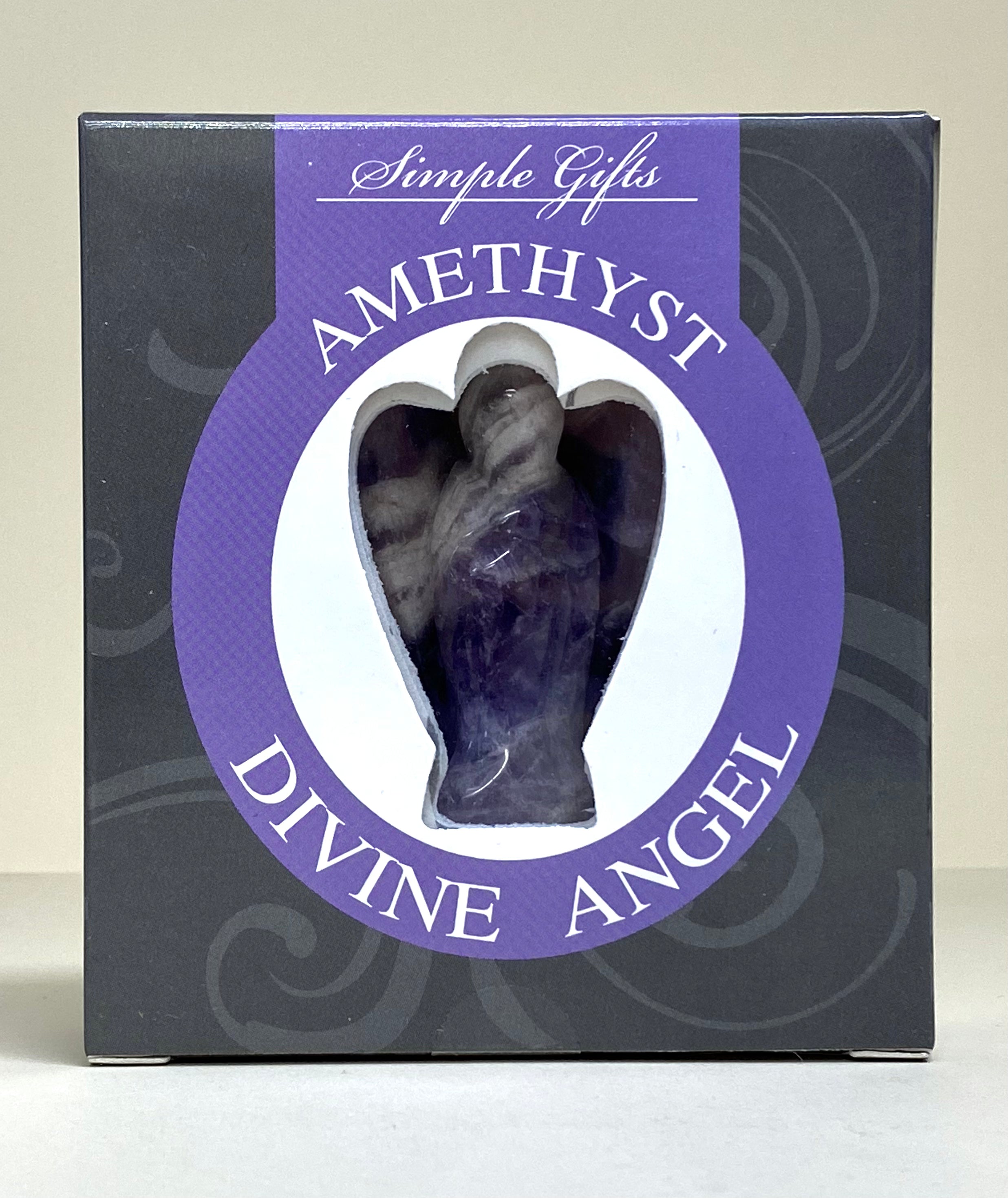 Amethyst Divine Guardian Angel in Box
