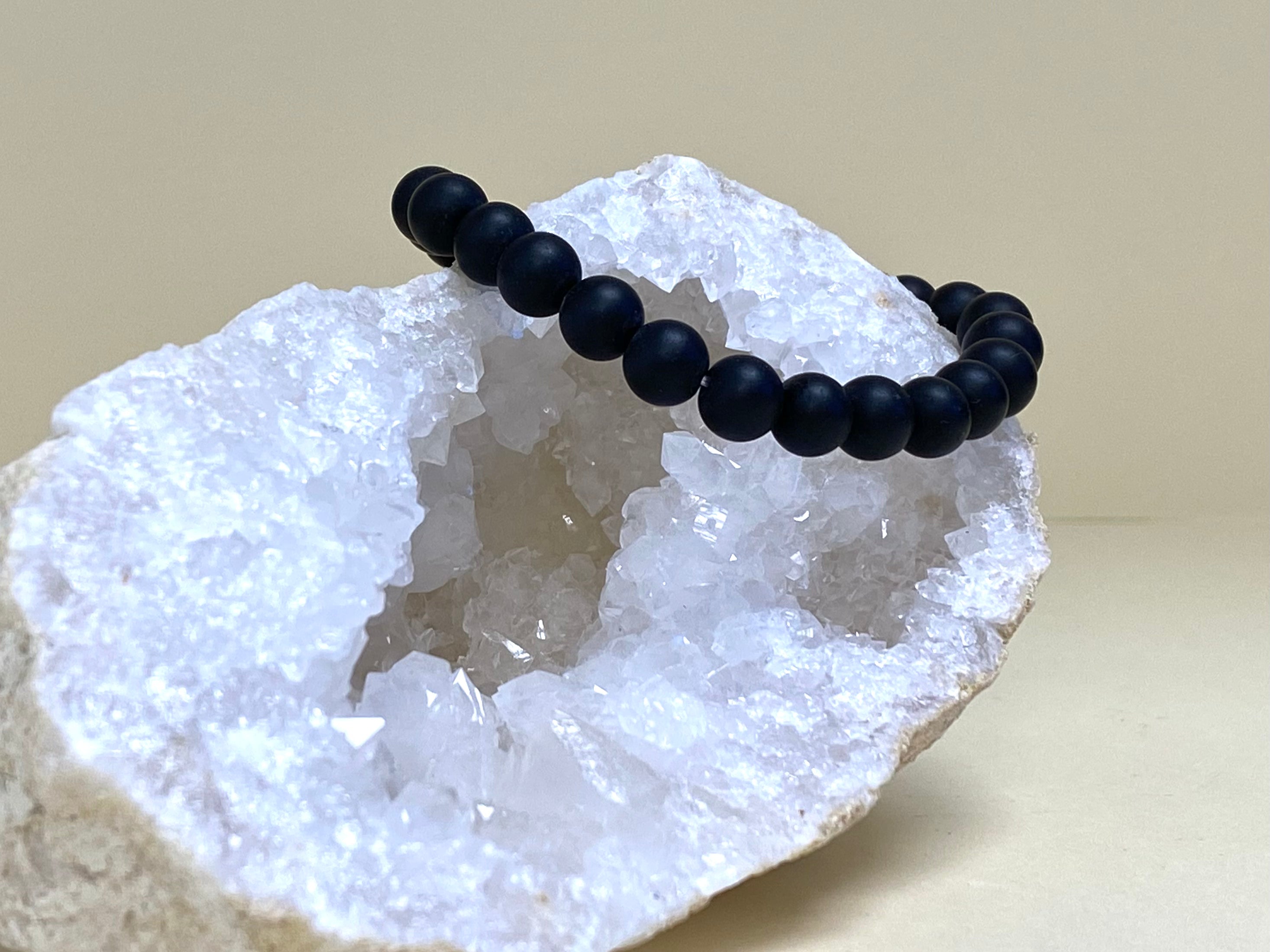 Onyx Bead Bracelet 8mm