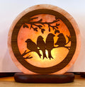Himalayan Bird Salt Lamp Round