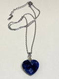 Sodalite Heart pendant necklace 20mm
