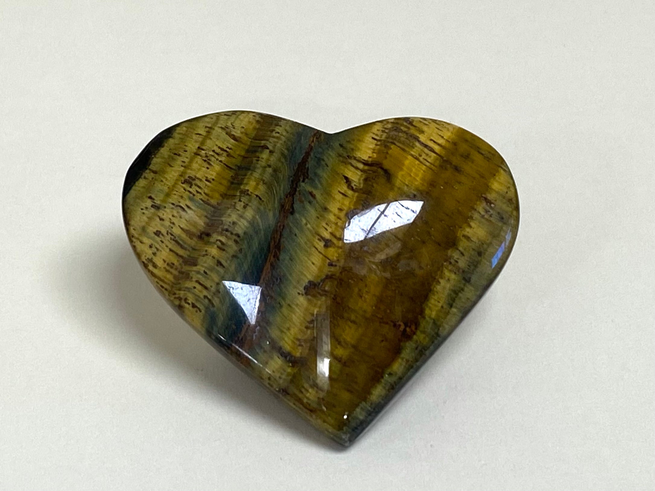 Blue Tigers Eye Heart