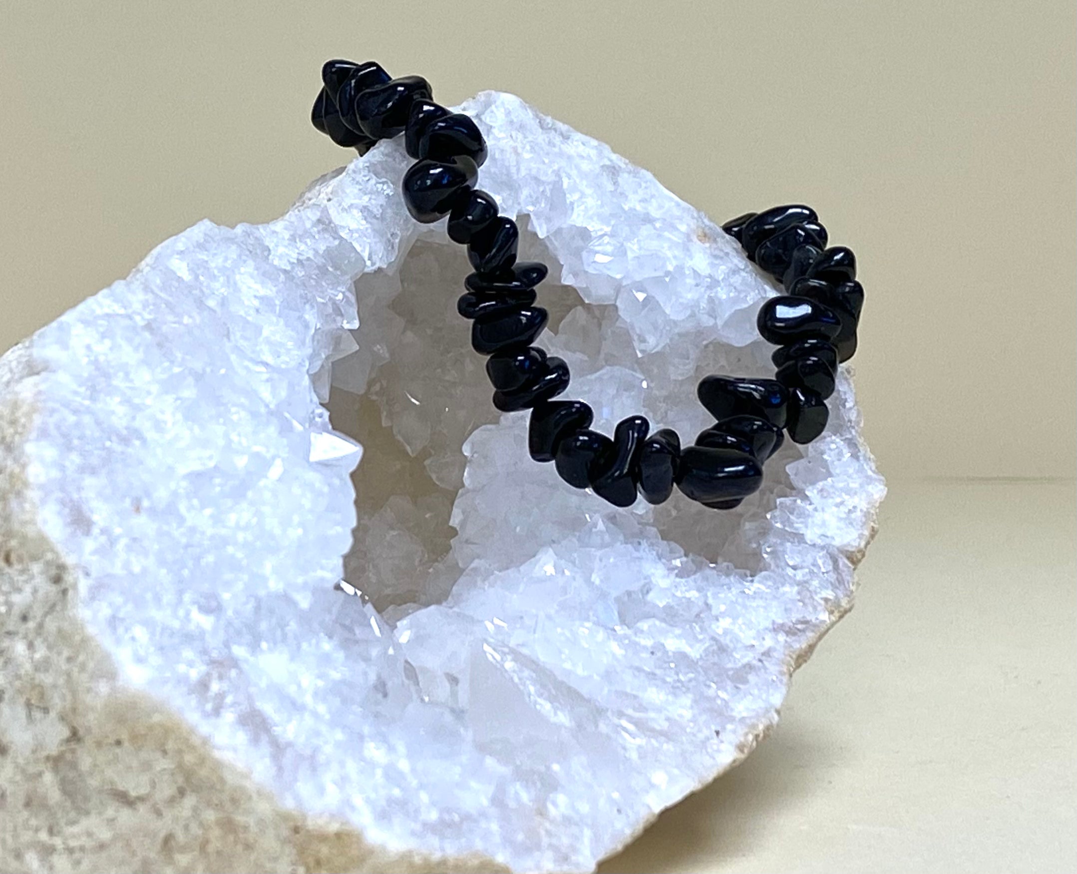Black Tourmaline Chip Bracelet