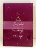 Fire Element Velvet Zodiac Notebook