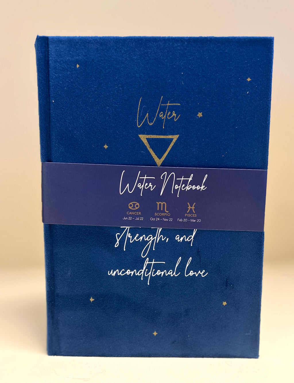 Water Element Velvet Zodiac Notebook