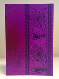Purple Spider With Webs Bullet Journal Book