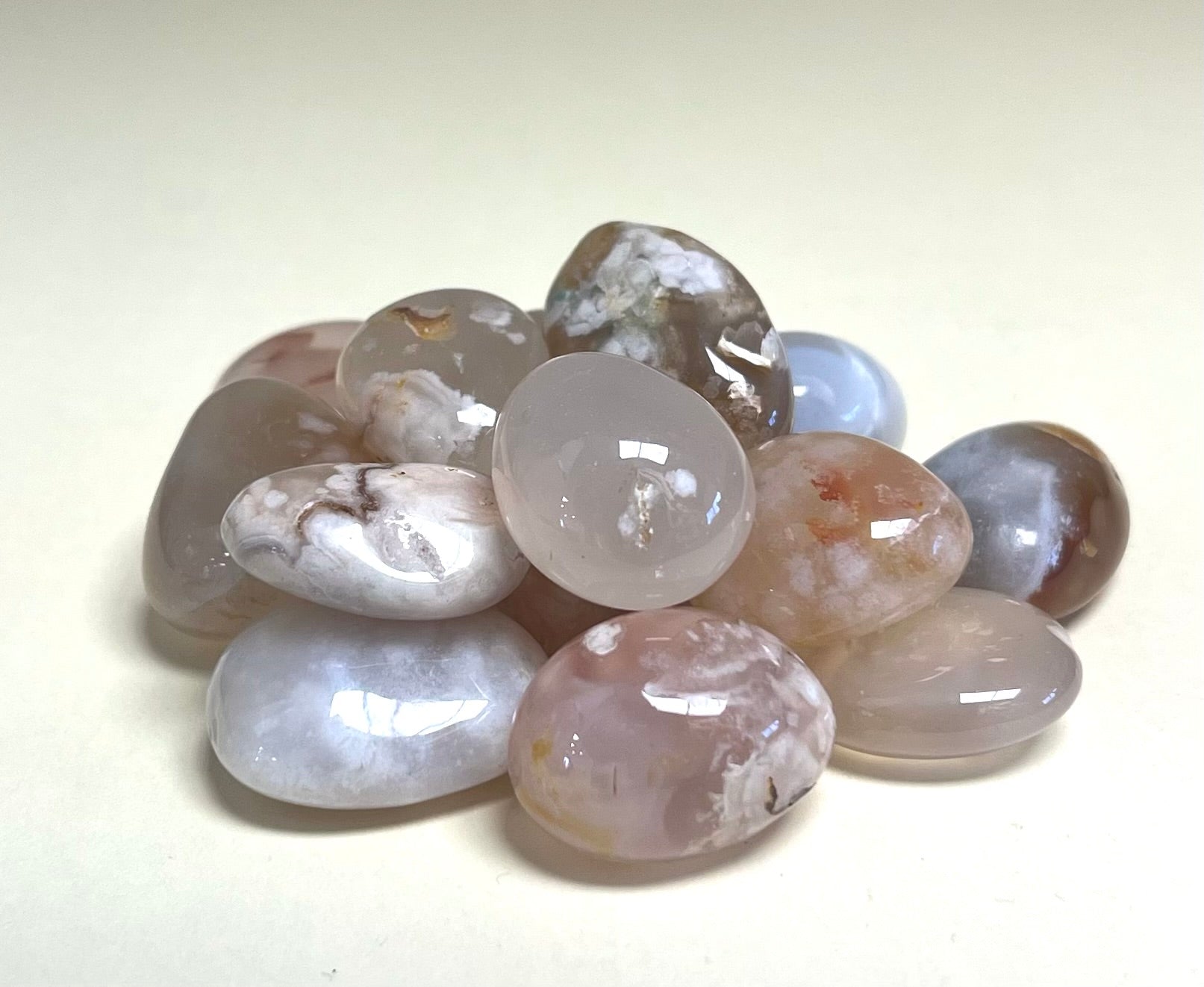 Flower Agate Tumble