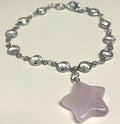 Rose Quartz Star Steering Wheel Decor