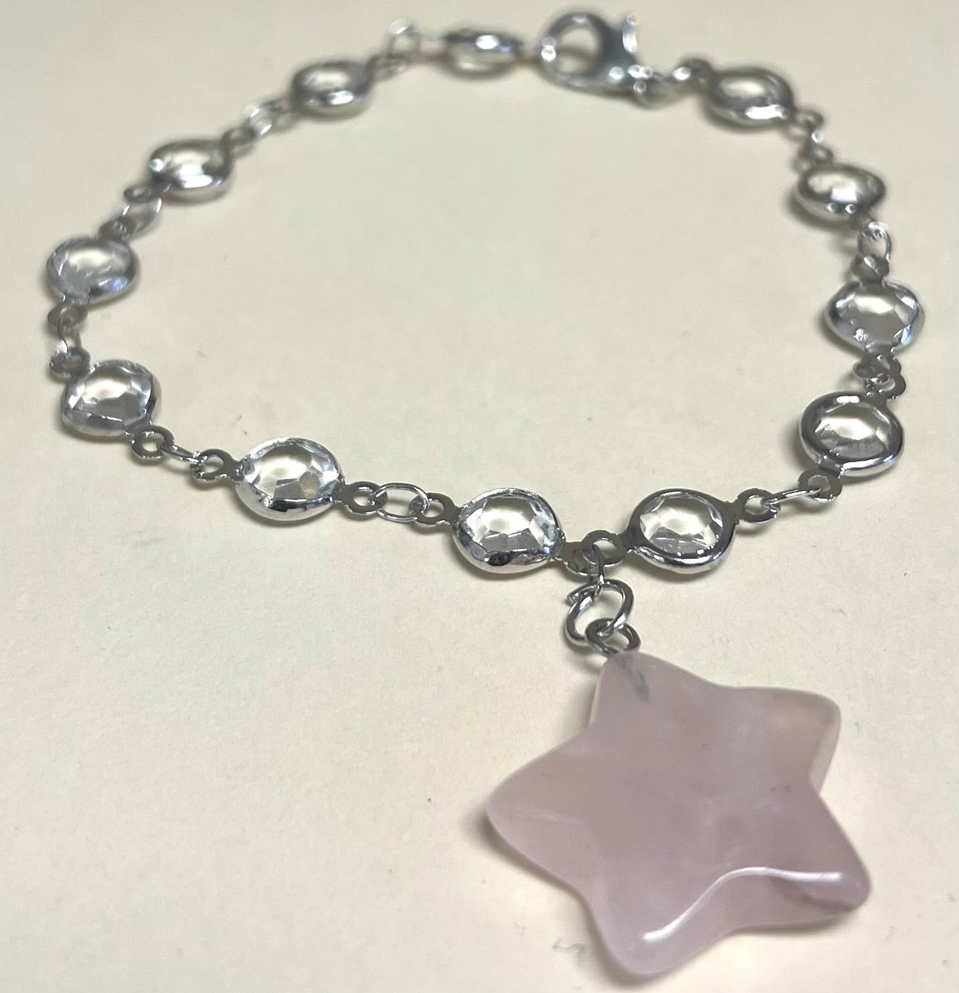 Rose Quartz Star Steering Wheel Decor