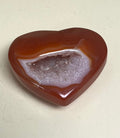Carnelian Geode Heart 65g
