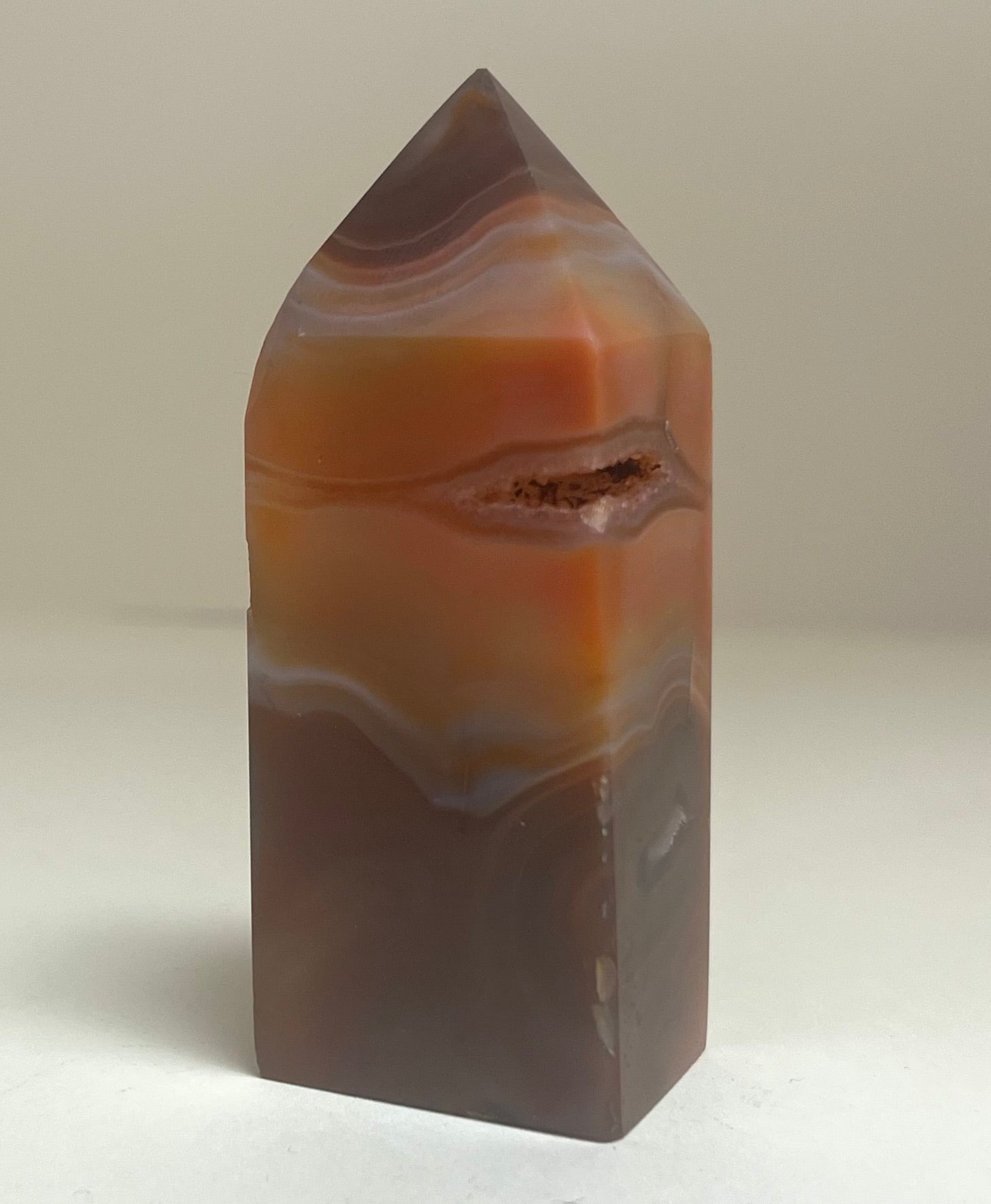 Carnelian Druzy Tower 8.2cm