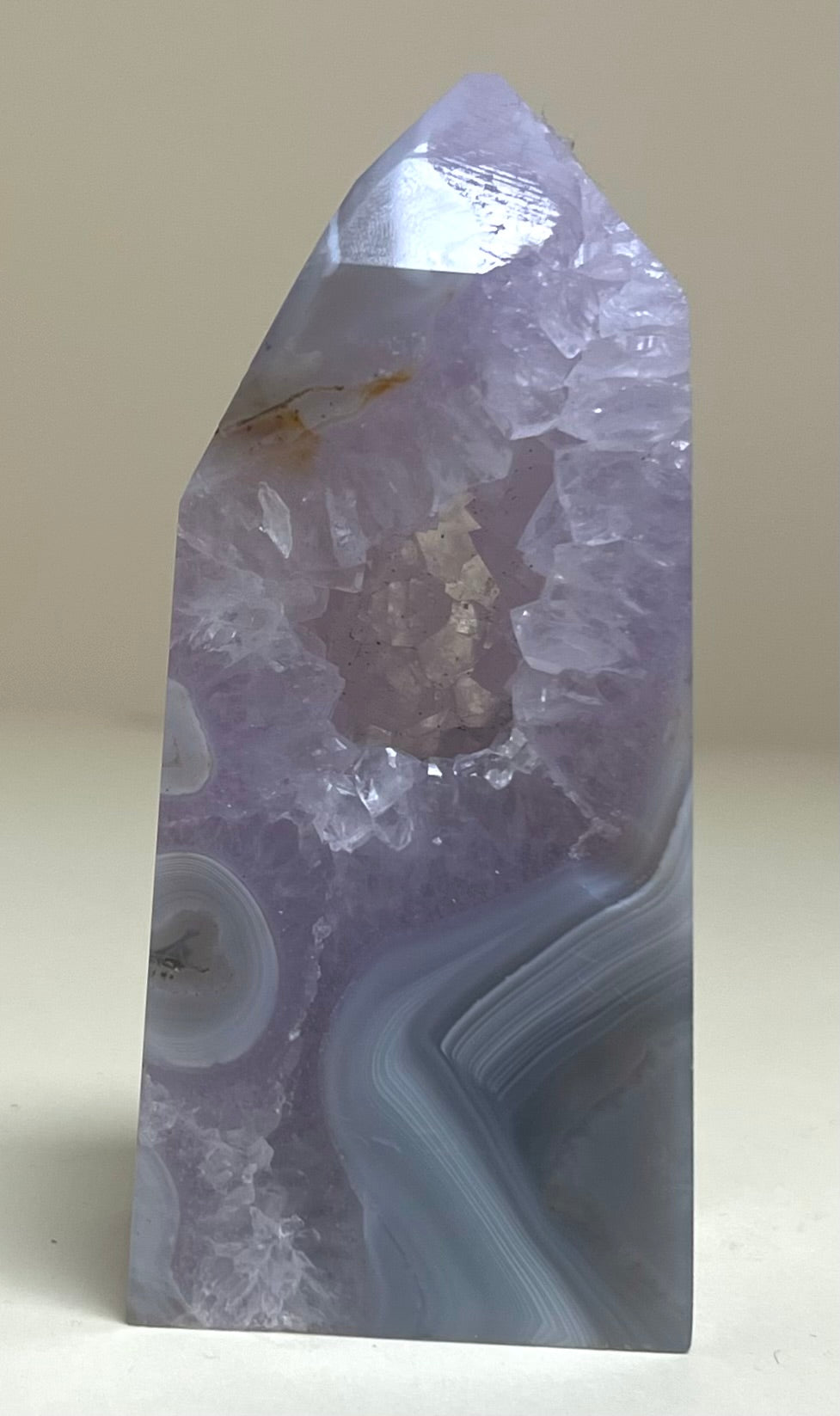 Amethyst Agate Geode Tower 11.2cm