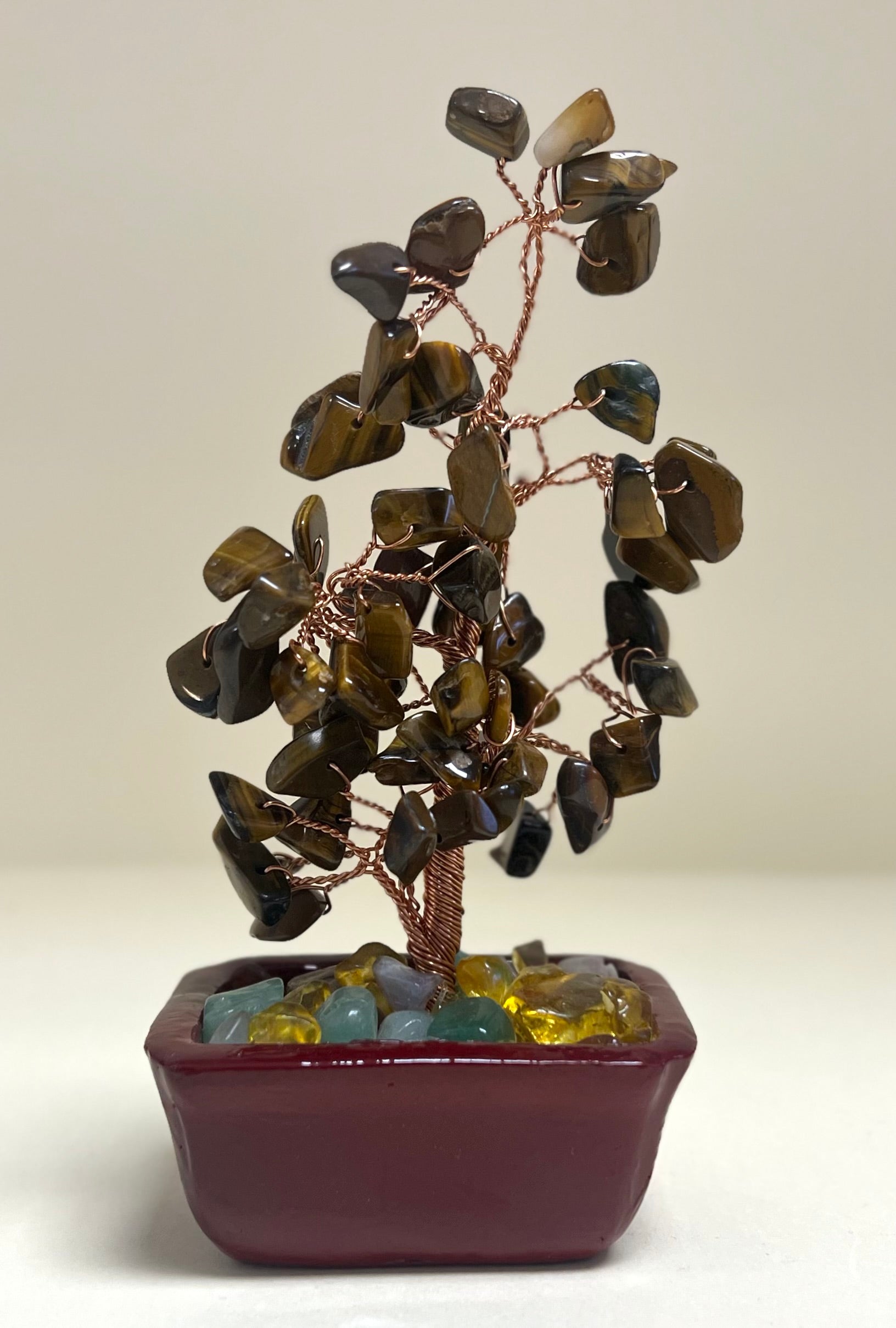 Tigers Eye Chip Tree 15cm Rectangle Pot