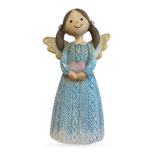 Angel With Heart Knit Finish (Blue)