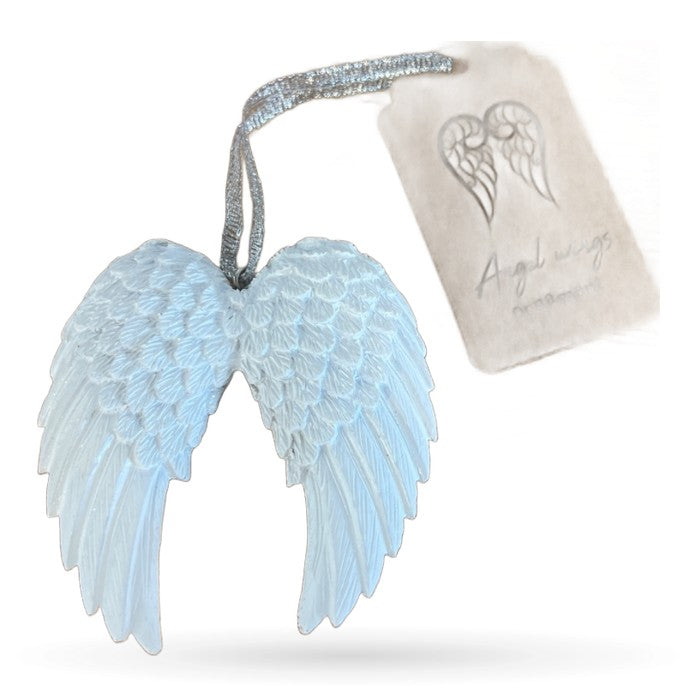 Glitter Angel Wings Hanging Decoration