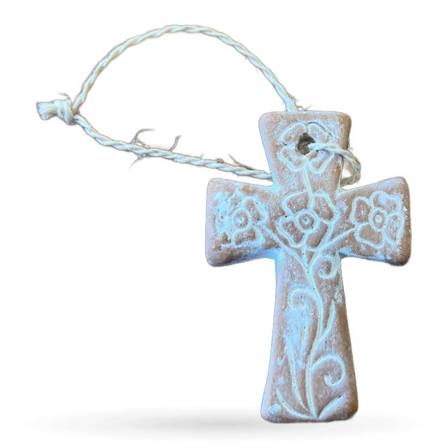 Stone cross hanging decoration