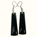Greenstone double twist Earrings 20mm