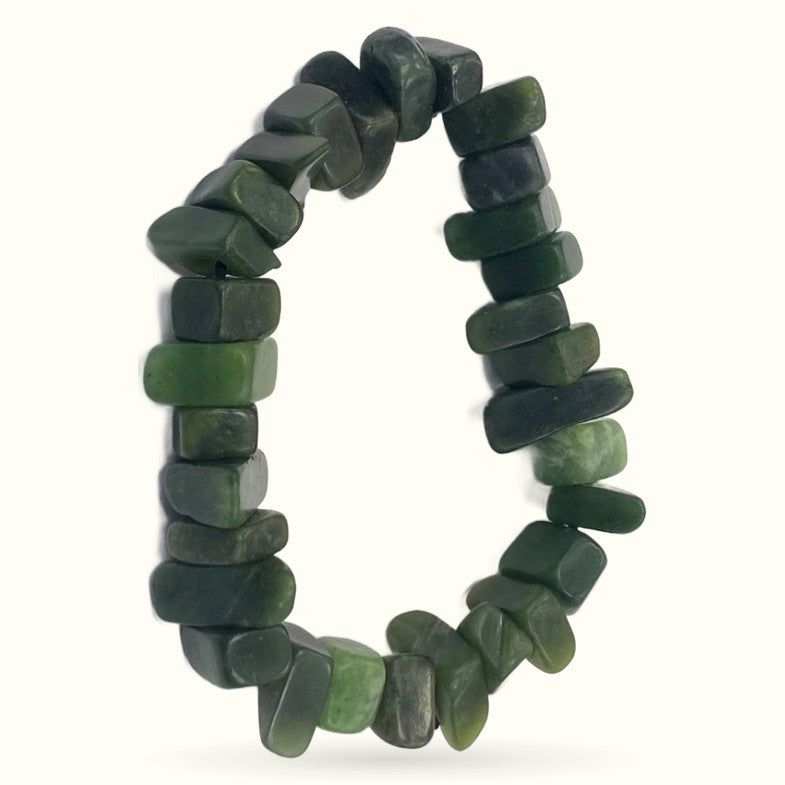 Greenstone Chunky Chip Bracelet