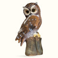 Brown Owl Sitting on Stump Ornament
