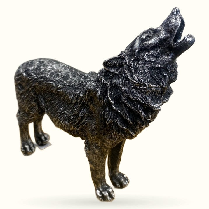 Silver Wolf Ornament
