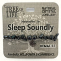Sleep Soundly Hemitite Chip Bracelet Tree of Life