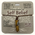Self Belief Brown Jasper Necklace Tree of Life