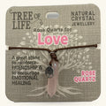 Love Rose Quartz Necklace Tree of Life