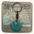 Just For You Turquoise Keyring Tree of Life