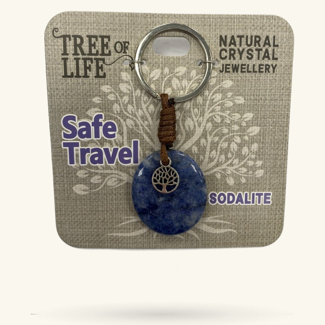 Safe Travel Sodalite Keyring