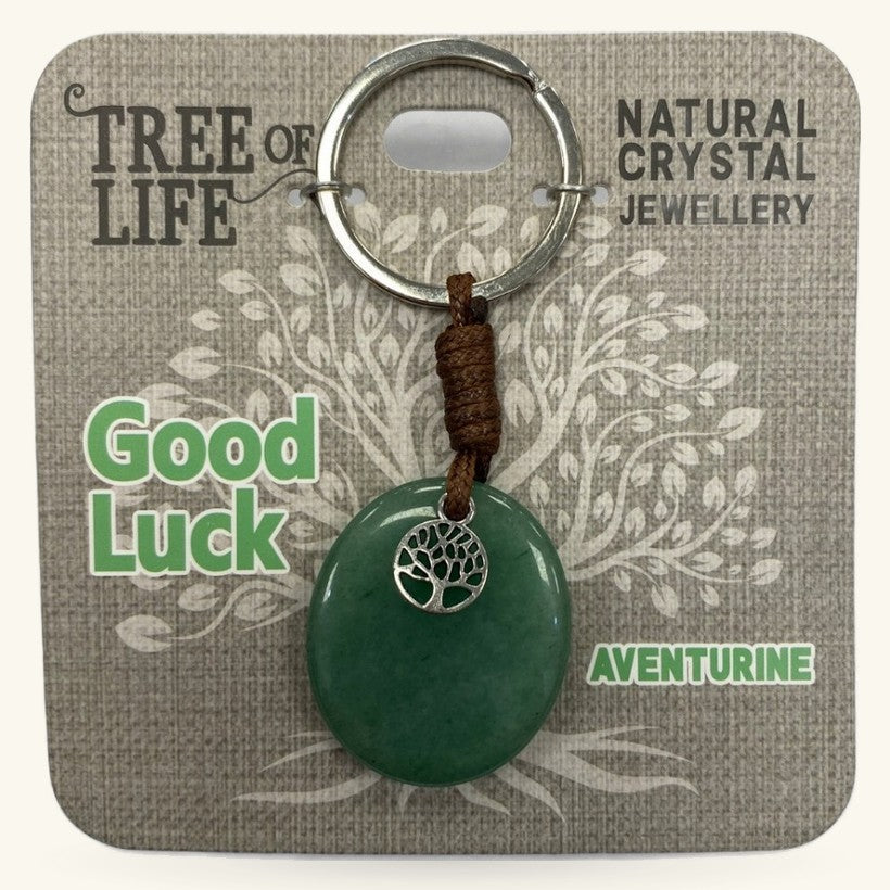 Goodluck Aventurine Keyring Tree of Life