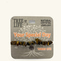 Your Special Day Tigers Eye Chip Bracelet Tree of Life