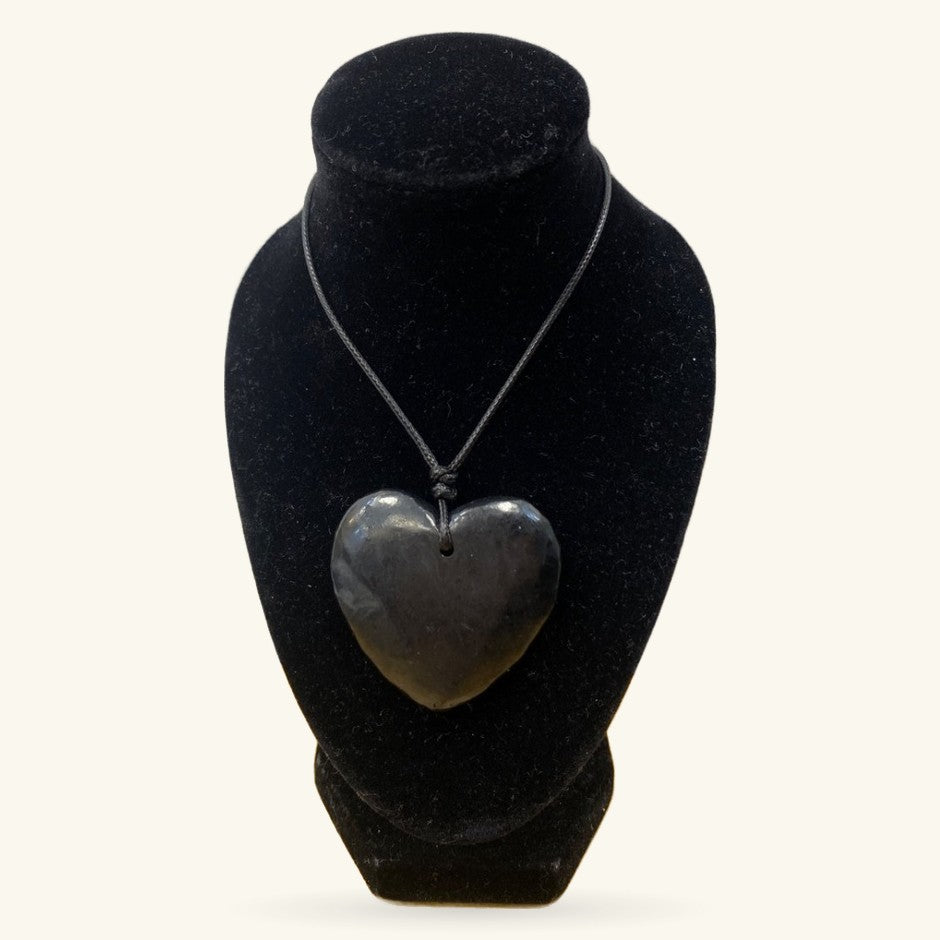 Shungite Heart Necklace