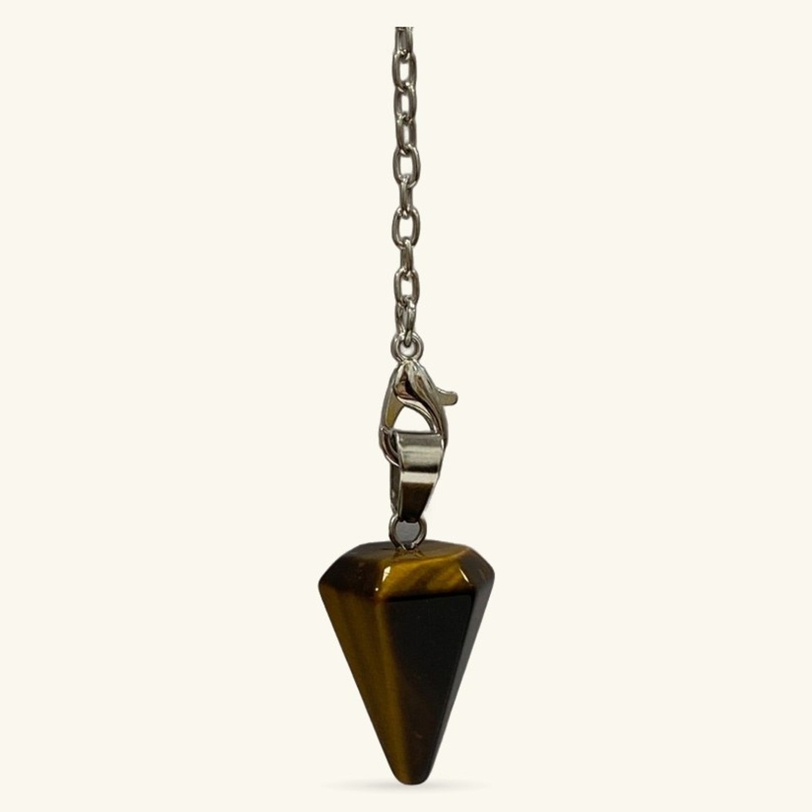 Tigers Eye 6 Facet Pendulum