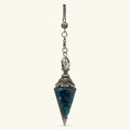 Apatite Pendulum with Copper Spiral