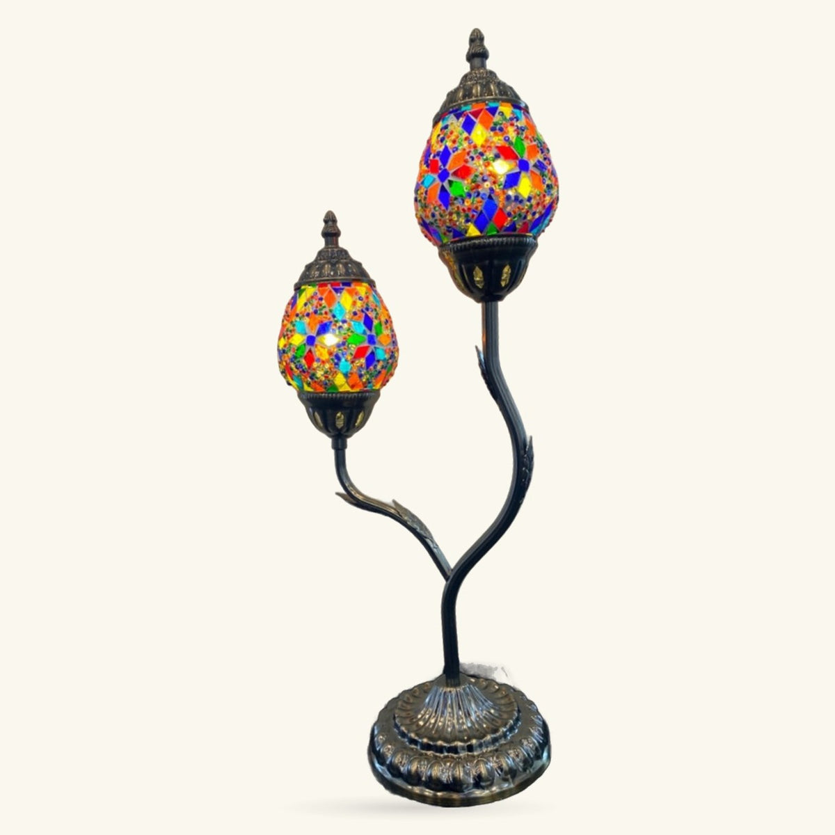 Turkish Mosaic Two Tier Lamp