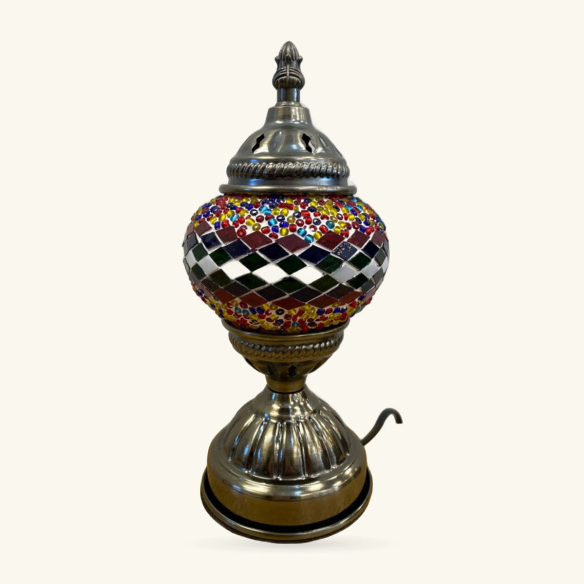Multicoloured Standard Turkish Mosaic Lamp