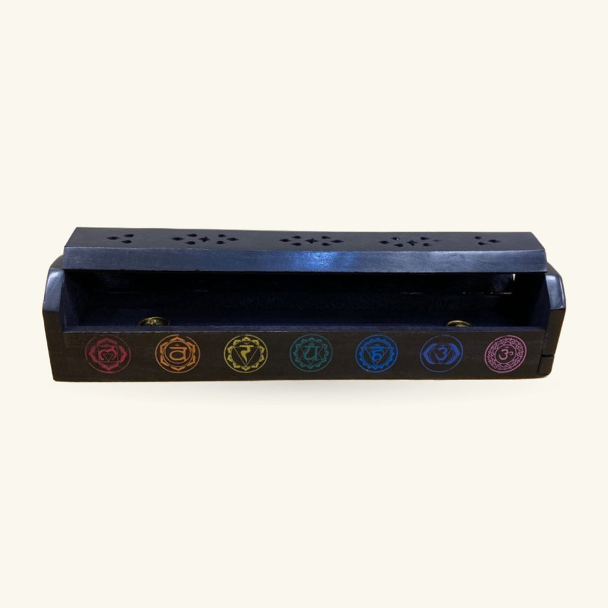 Black Chakara box incense burner 12inch