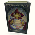 Fortune Frogs Tarot Deck and Guidebook box featuring illustrated frog in red robe holding crystal ball