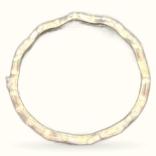 Silver Twist Ring Size 9 displayed against white background, showing textured band design