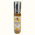 Frangipani Perfume Oil by Kamini in 8ml roll-on bottle with silver cap and tan label