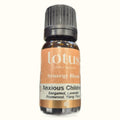 Lotus Synergy Blend Anxious Children essential oil bottle with black cap and peach label