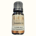 Lotus Essential Oil Clove Bud 10ml bottle with grey cap and dark glass