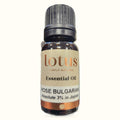 Lotus Essential Oil Rose Bulgarian Absolute 3% in Jojoba 10ml bottle with black cap