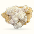Spirit Quartz Cluster 163g with white crystalline formations on golden-tan base