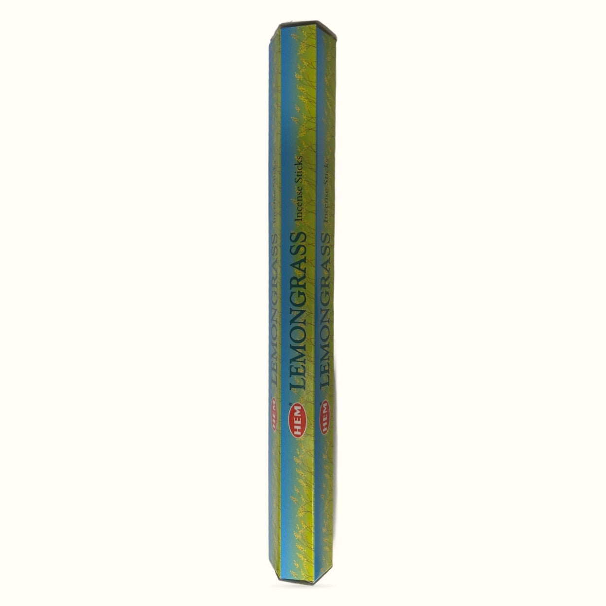HEM Lemongrass Incense box with blue and green patterned packaging displaying product name