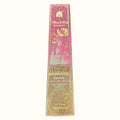 Buddha Blessing Lotus & Patchouli Sparkle Incense box with pink and gold decorative packaging